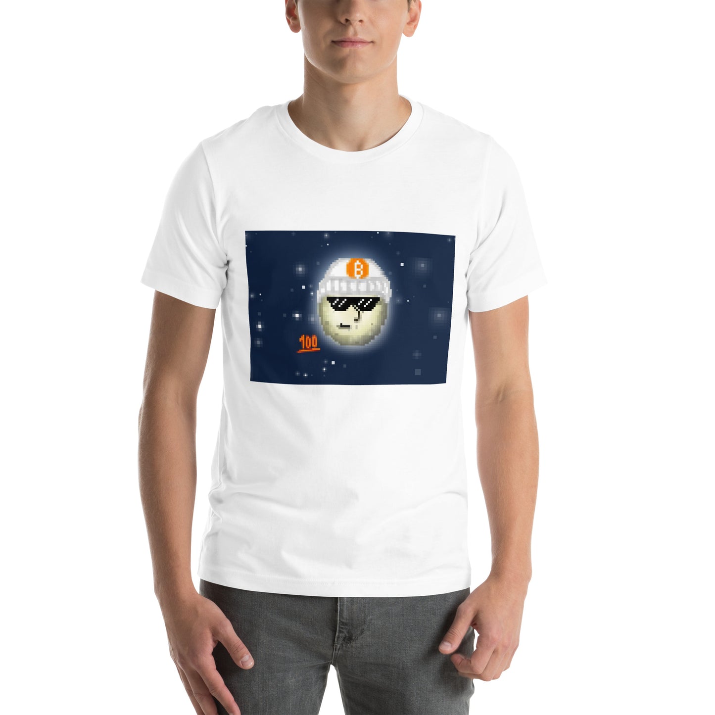 Moon Bitcoin 100 T Shirt